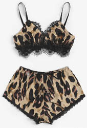 Leopard Bra Set