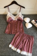 Satin Vest Set