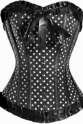 Dot Satin Corset