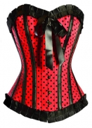 Dot Satin Corset