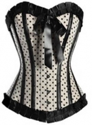 Dot Satin Corset